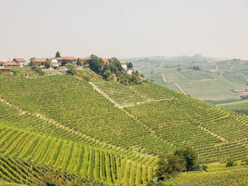 Het landschap van Piemonte Het landschap van Piemonte