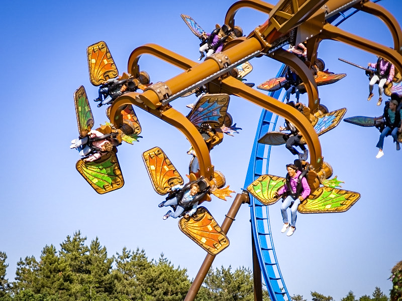 Vliegen in de Pixarus in Toverland