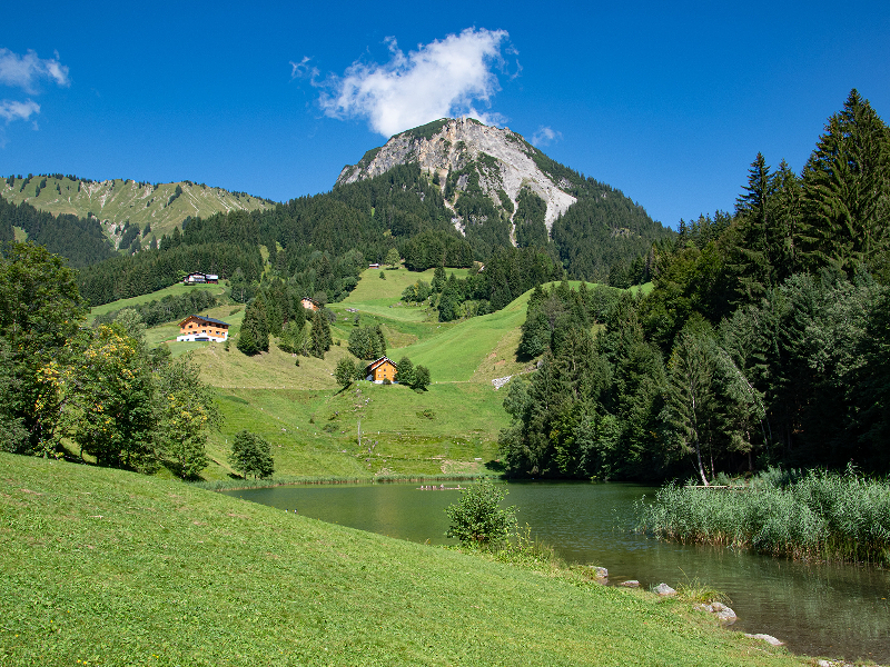 De charmante Seewaldsee is een heerlijke plek voor een verfrissende duik met de kids! Je kunt de Seewaldsee in Vorarlberg, Oostenrijk, vinden.
