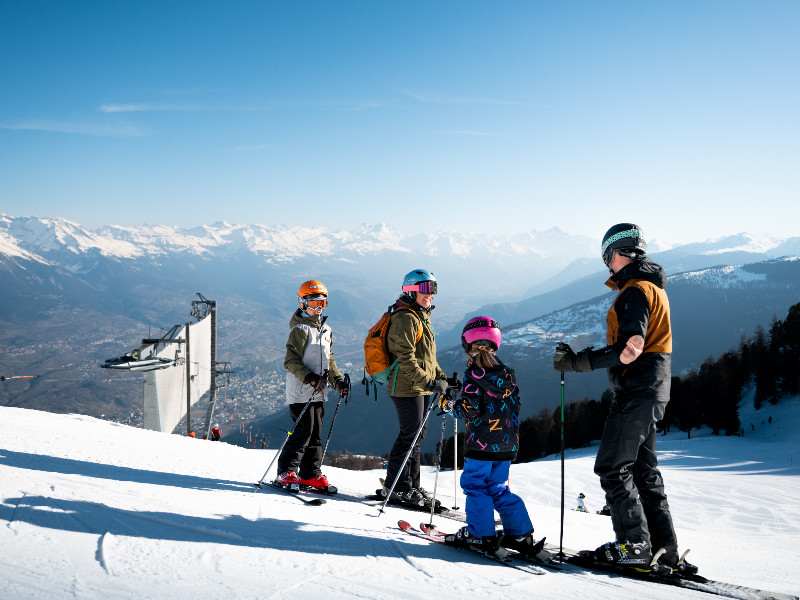 Met het gezin op wintersport in Nendaz in Zwitserland