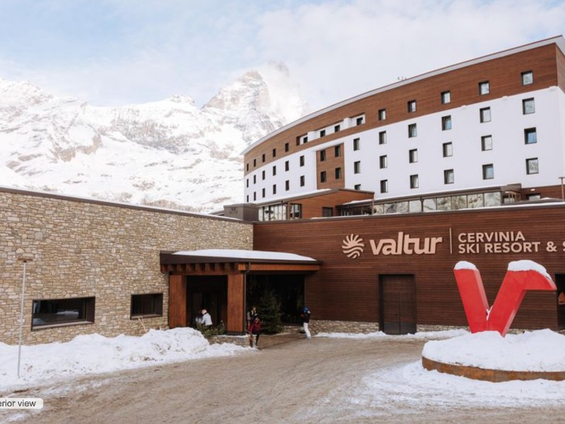 Het gezinsvriendeijke Valtur Cervinia Cristallo Ski Resort in het Noorden van Italie, vlak bij de grens met Zwitserland