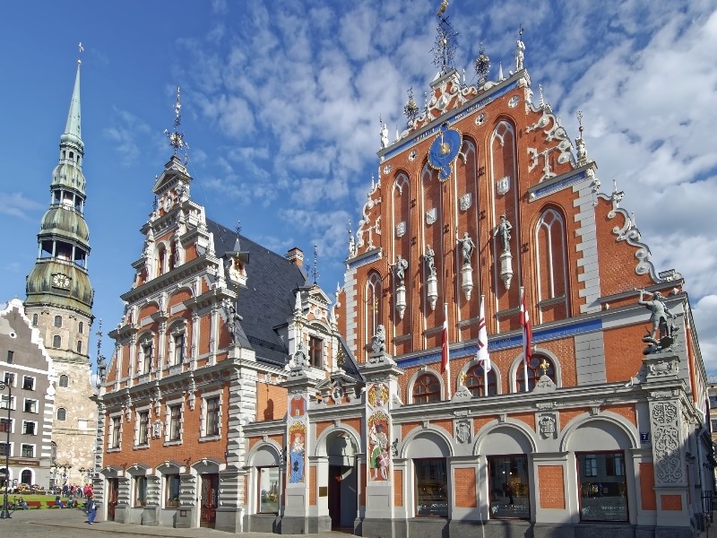 Het stadhuisplein van Riga