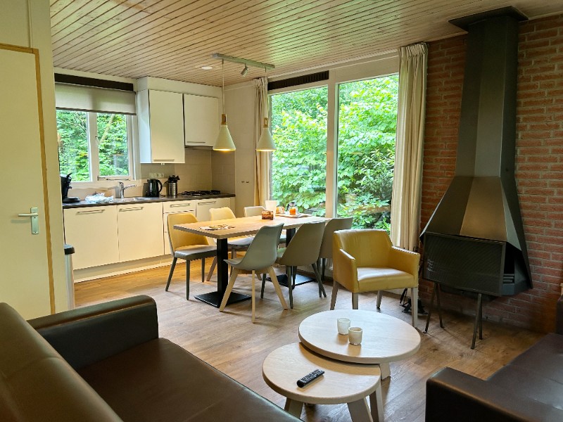 De binnenkant van ons huisje