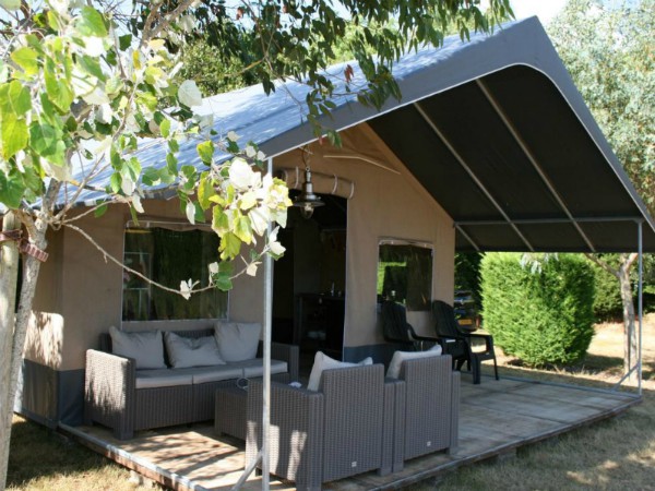 Mooie tent bij camping de Kooiplaats op Schiermonnikoog