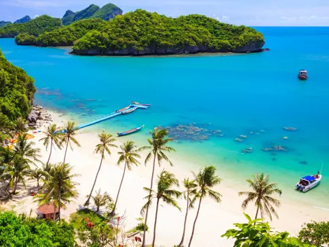 Het strand van Koh Samui