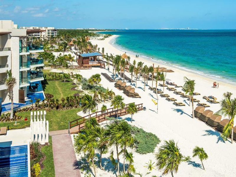 Het strand bij Royalton Riviera Cancun 
