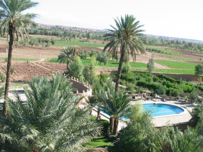 Uitzicht vanuit het hotel in Ouarzazate