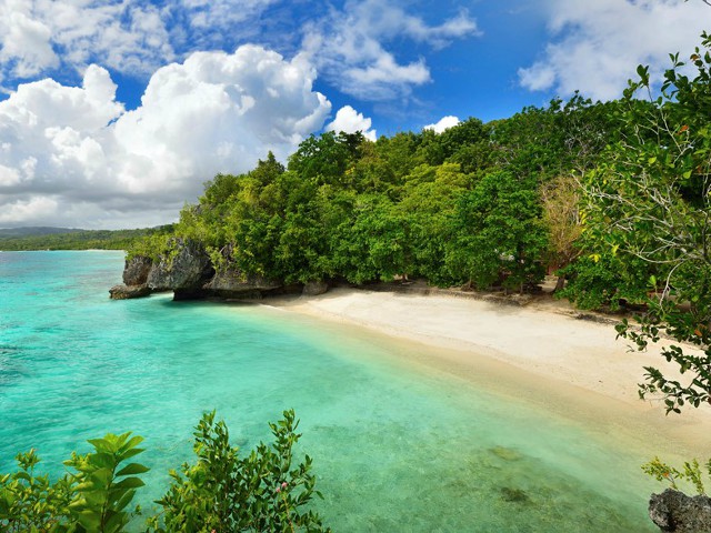 Eén van de witte stranden van Siquijor