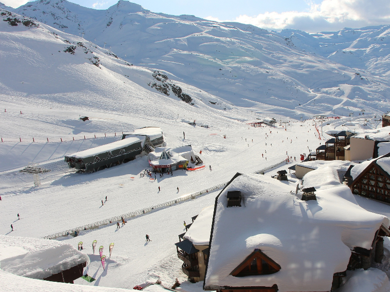 Sneeuw in val Thorens, Frankrijk