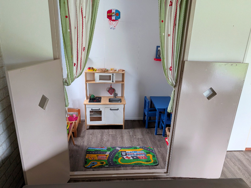 Er zijn ook kinderbungalows bij Veluwe Strandbad Er zijn ook kinderbungalows bij Veluwe Strandbad