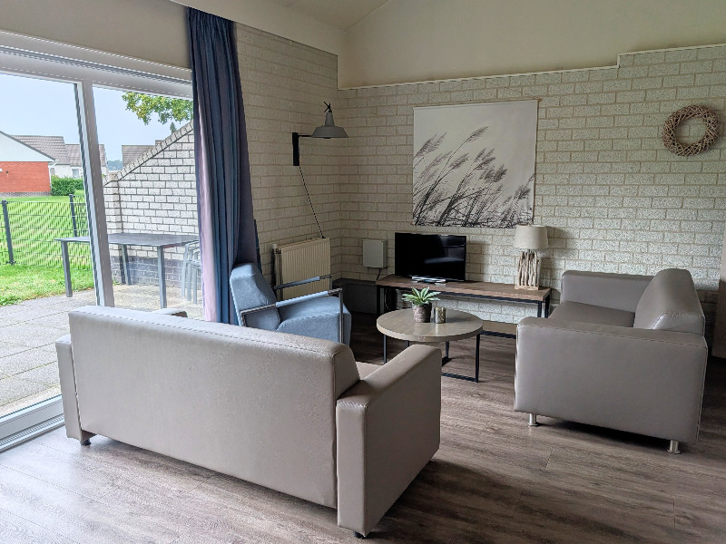 De zithoek van de bungalow De zithoek van de bungalow