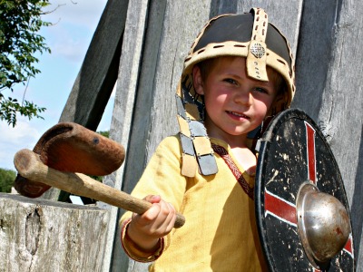 Viking spelen in het Vikingcenter