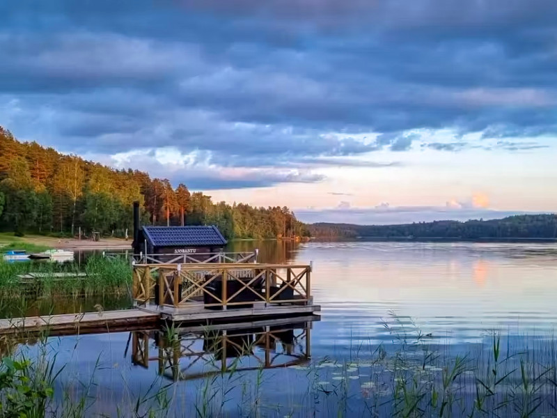 Vimmerby Camping Nossenbaden uitzicht meer