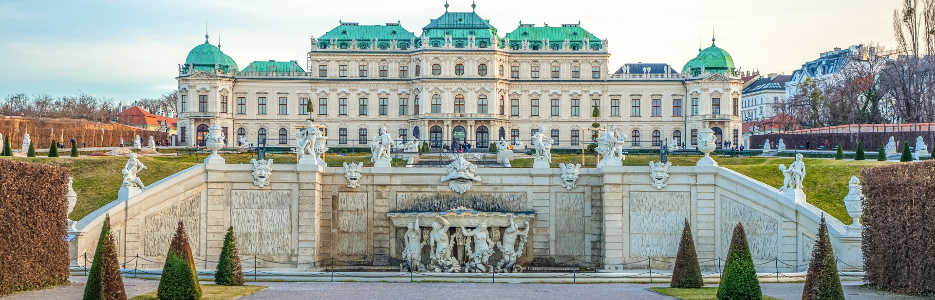 Wenen is een schitterende stad met volop vermaak voor kinderen. Op deze foto zie je het paleis Belvedere, een prachtig gezicht.