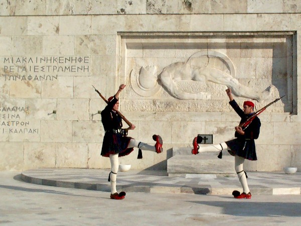Wisseling van de wacht in Athene