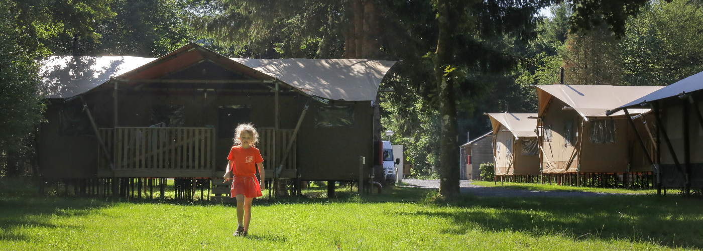 Safaritenten op camping neufchateau van Landal in België