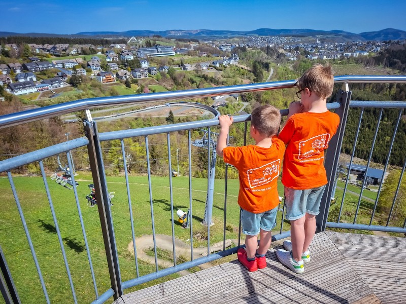 Het uirzicht vanaf de Panorama Brug