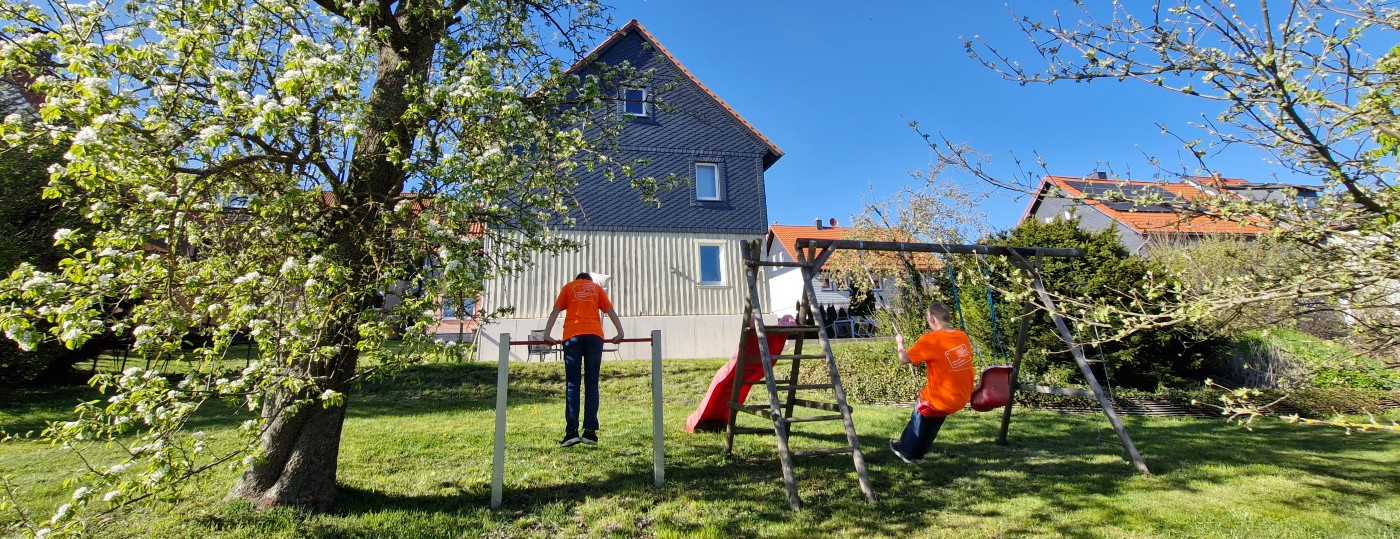 Mooie grote tuin bij Haus Asgard
