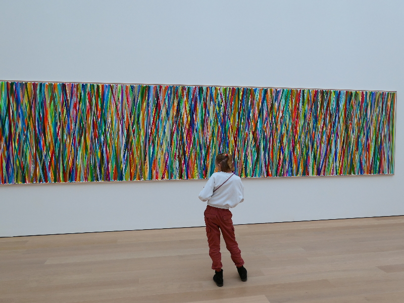 Een ander kunstwerk van Beat Zoderer. Zig-Zag