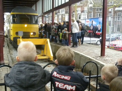 Het plezier begint al als de trein arriveert