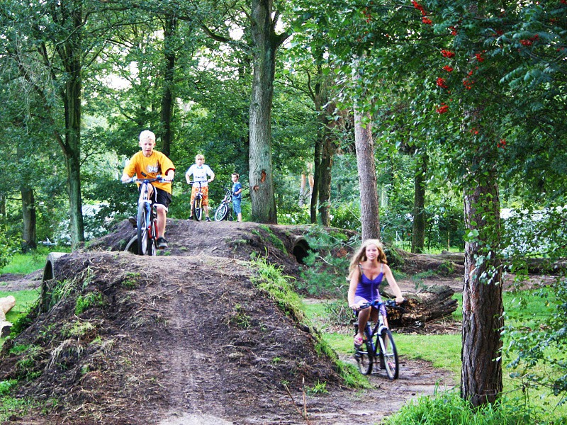 Fietscrossen bij de Achterste Hoef