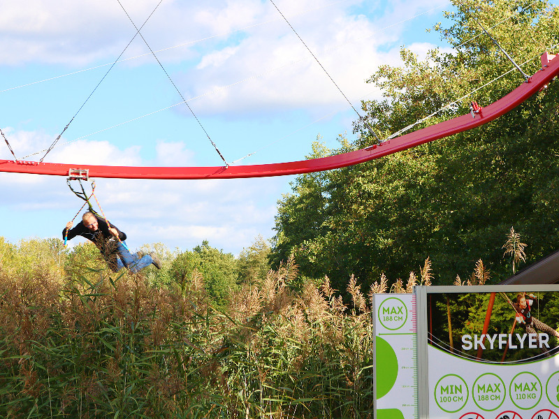 Patrick in de SkyFlyer