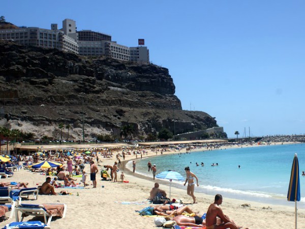 Amadores beach op Gran Canaria