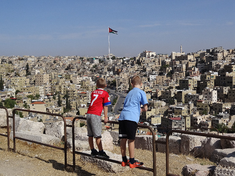 Uitzicht over Amman vanaf de citadel