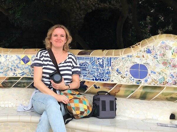 Annemarie in Park Güell, Barcelona