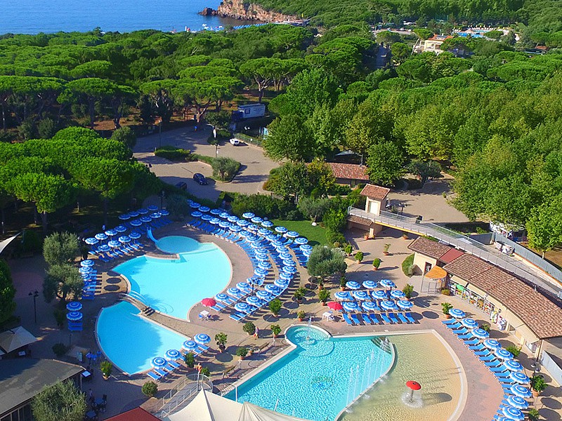 Luchtfoto van Camping Village Baia Azurra