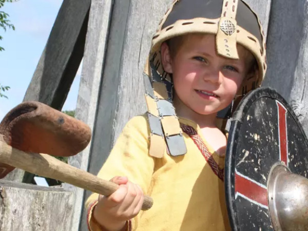 Kleine Viking in Ribe, Denemarken