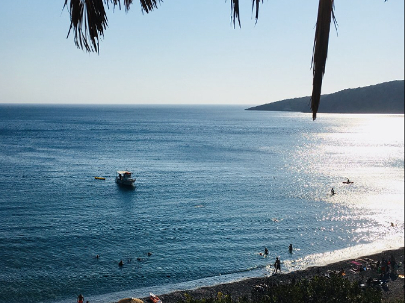 Apothika Beach aan de Zuidkust van het eiland Chios