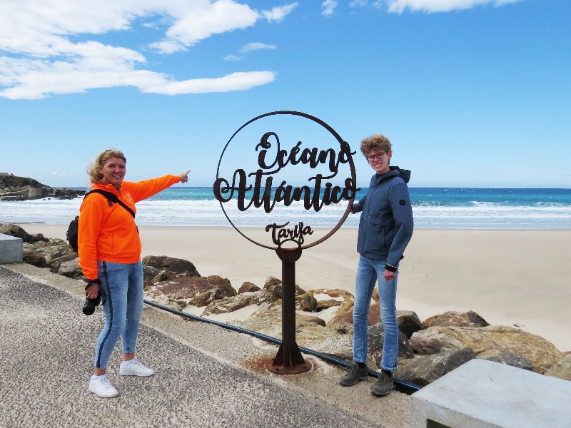 In de voorjaarsvakantie van 2022 waren we in Tarifa, bij het begin van de Atlantische Oceaan