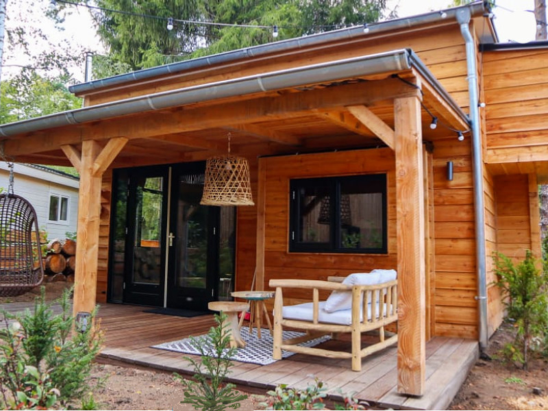 de Tiny House Plus op Vakantiepark Beekbergen