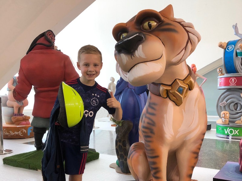 Eén van de Fallas poppen in het museum