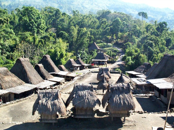 Het traditionele dorp Bena op Flores