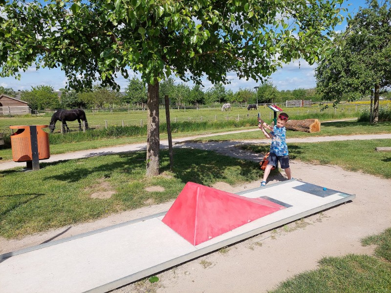 Midget-golfen tussen de bloesems bij Fruitpark Ochten!