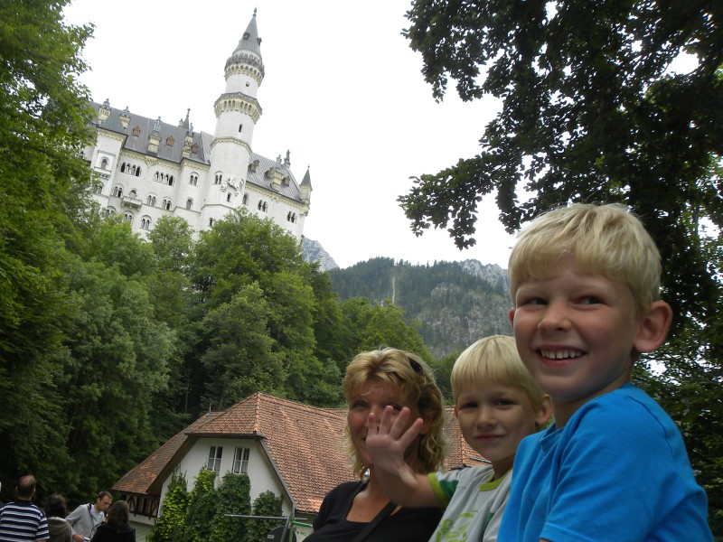 Bij Neuschwanstein in 2012