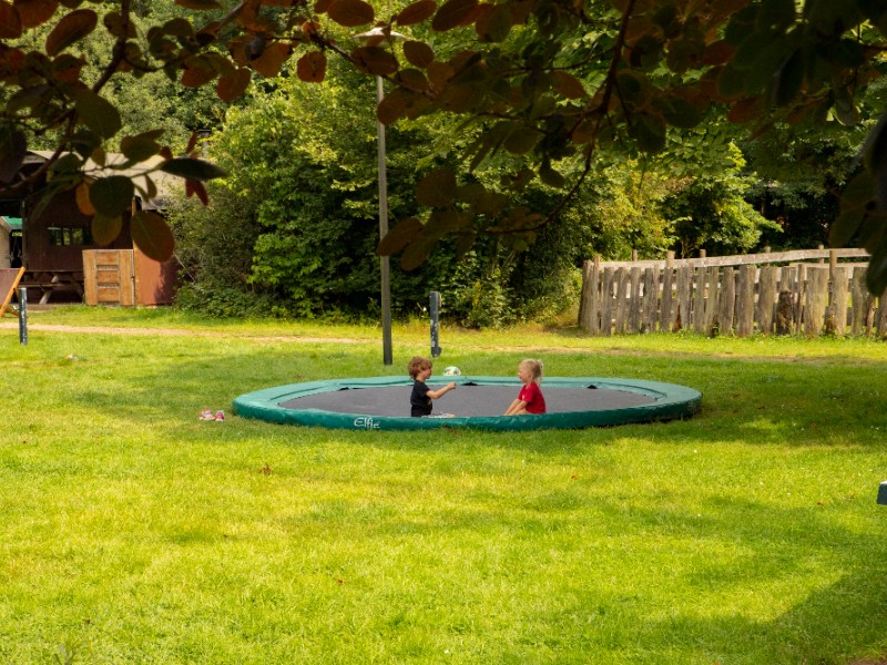 kinderen op de trampoline
