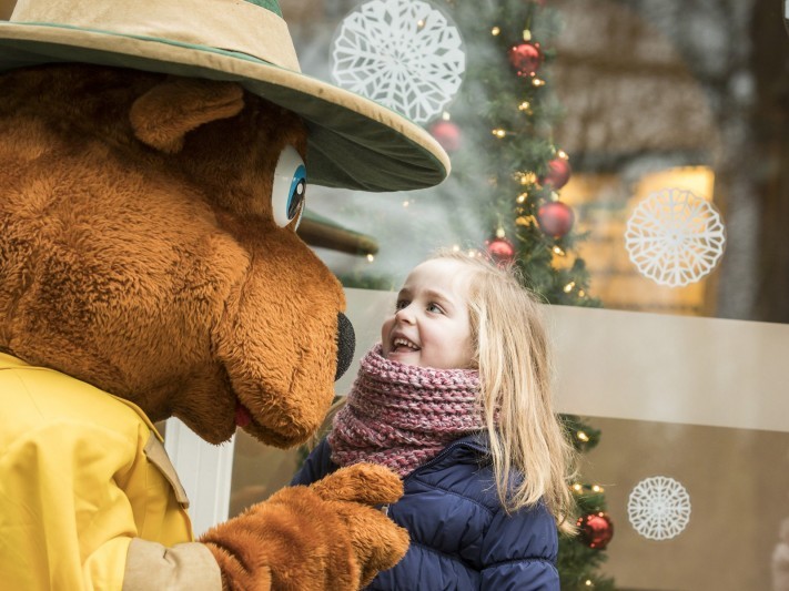 Bollo verwelkomt de kerstman