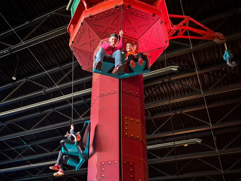 Op grote hoogte in de Rommeldamse haven