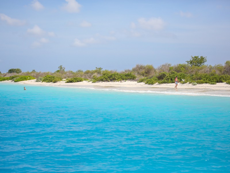 Klein Bonaire, een prachtig zandstrand zonder voorzieningen
