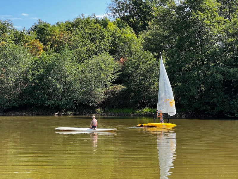 Heerlijk spetteren op het meer