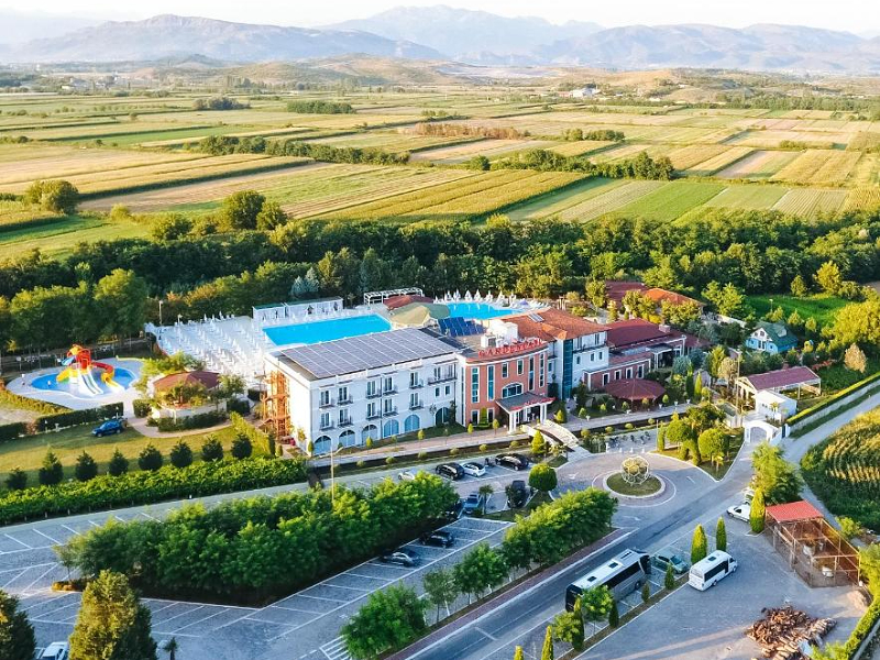 Het kindvriendelijke Garden Resort in Shkoder in Albanie