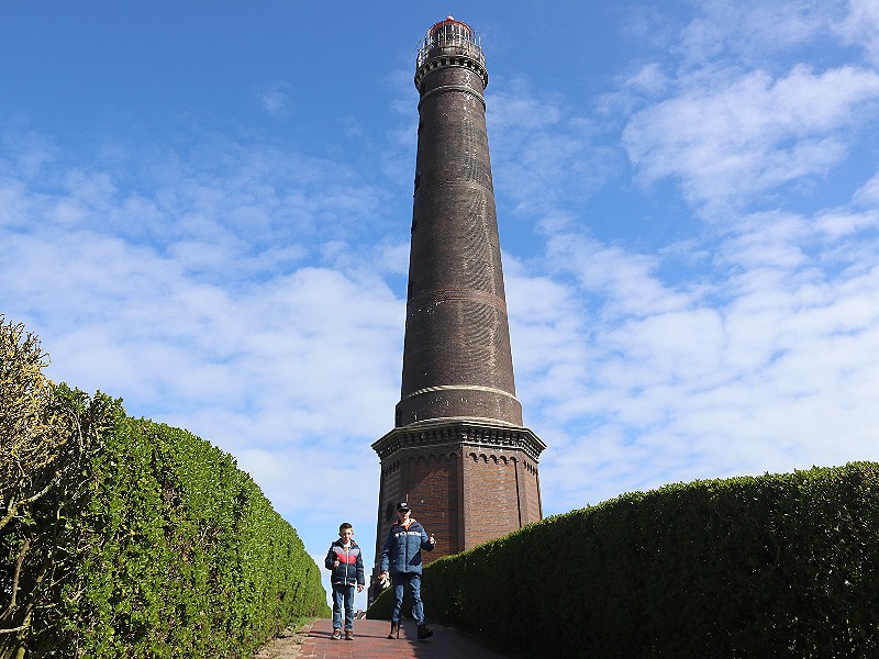 De nieuwe vuurtoren kun je beklimmen voor een prachtig uitzicht over Borkum