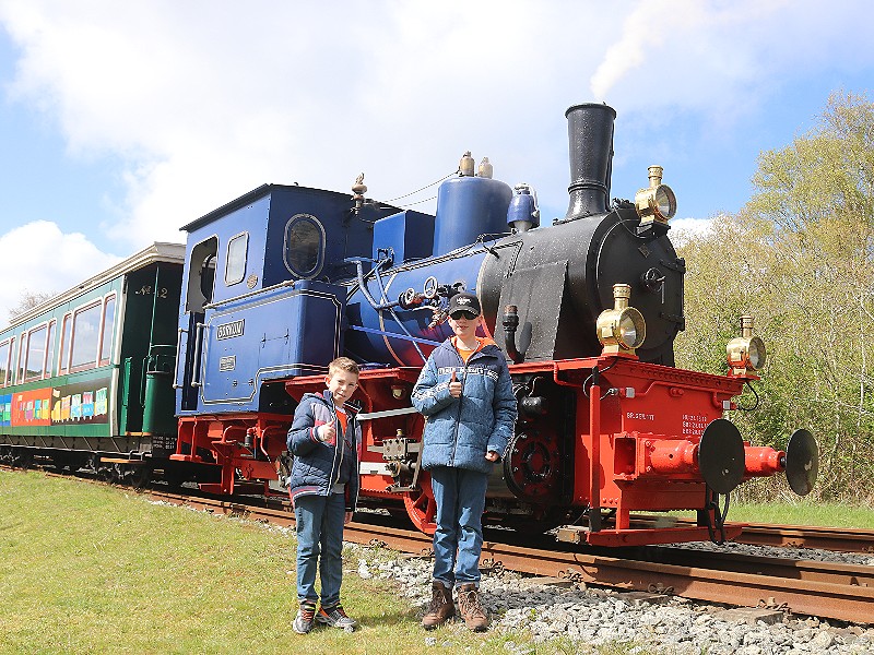 Fotostop tijdens de stoomtreinrit