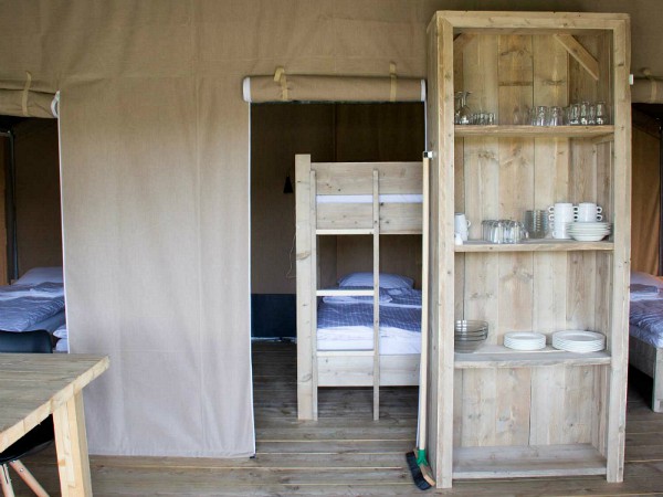 inrichting van de tent