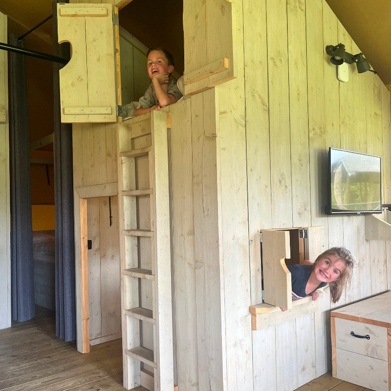 Het favoriete plekje in de tent van de kids