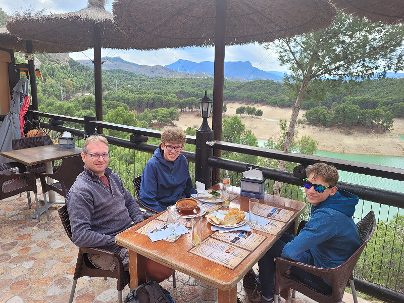 Uitzicht vanaf het terras van het restaurant El Mirador Ardales