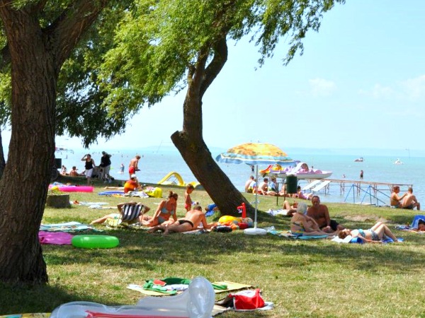 Waterpret bij het Balatonmeer